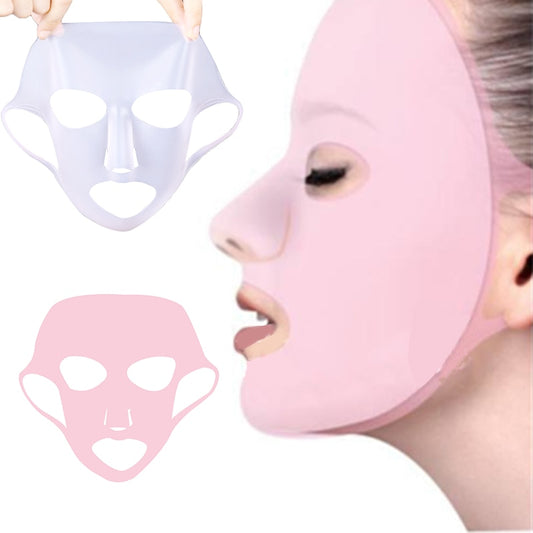 Silicone Face Mask for the Face Sheet Mask Anti-off Mask Ear Fixed Prevent Essence Evaporating Reusable Face Mask Skin Care Tool