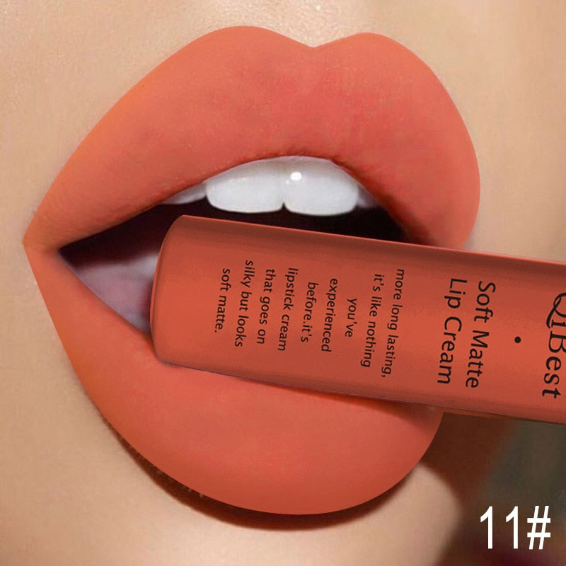 New 34 Colors Waterproof Matte Nude Lipstick Lipkit Pigment Dark Red Black Long Lasting Lip Gloss Women Makeup Lipgloss Kit